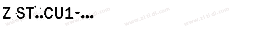 Z ST原版CU1字体转换